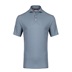 KJUS Hollow Pima Print Herren Poloshirt, riverbank/white