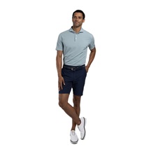 KJUS Hollow Pima Print Herren Poloshirt, riverbank/white