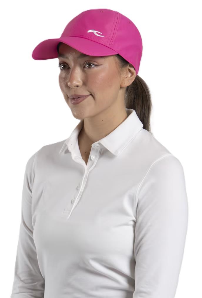 KJUS Women Dual Ponytail Damen Cap, peony/atlanta blue