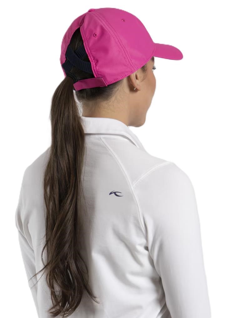KJUS Women Dual Ponytail Damen Cap, peony/atlanta blue