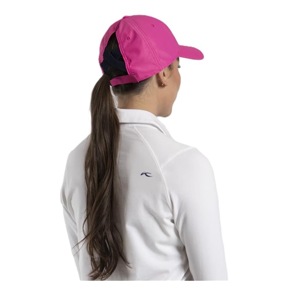 KJUS Women Dual Ponytail Damen Cap, peony/atlanta blue