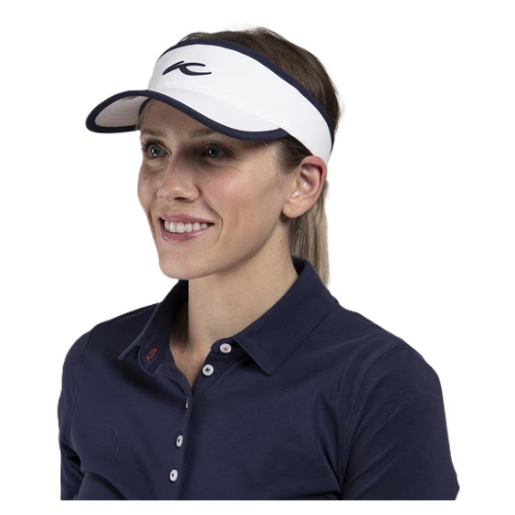 KJUS Chloe Damen Visor, weiss/dunkelblau