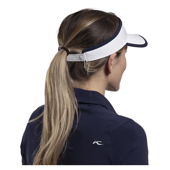 KJUS Chloe Damen Visor, weiss/dunkelblau