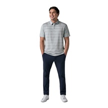 Callaway Mid Century Jacquard Poloshirt, quarry