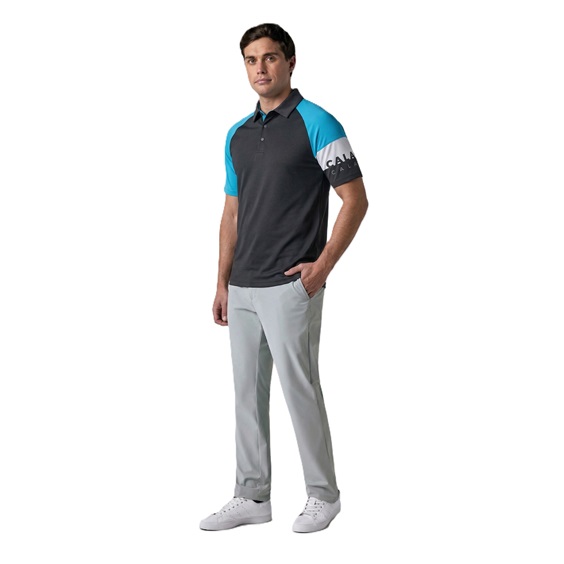 Callaway Modern Traveler Premium Mixed Texture Herren Poloshirt, anthracite