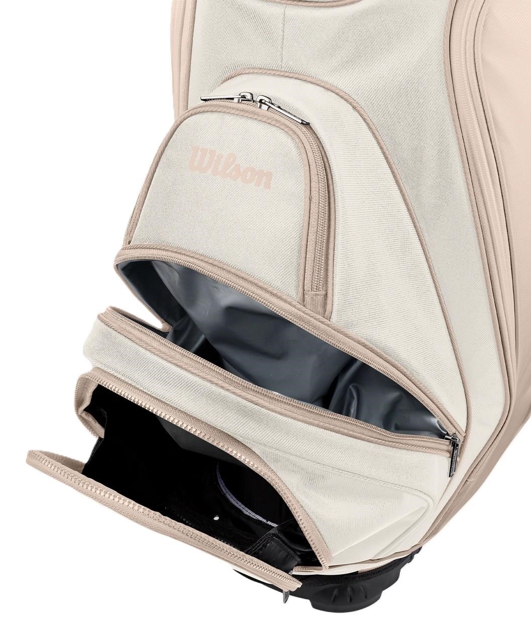 Wilson Aurora Cartbag, weiss/beige