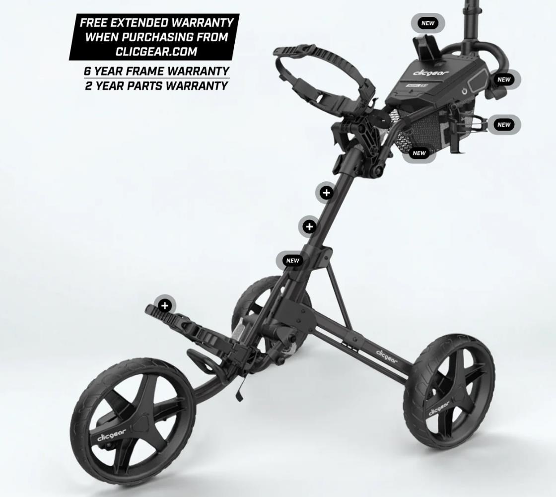 Clicgear Modell 4.5 Golf Trolley, schwarz