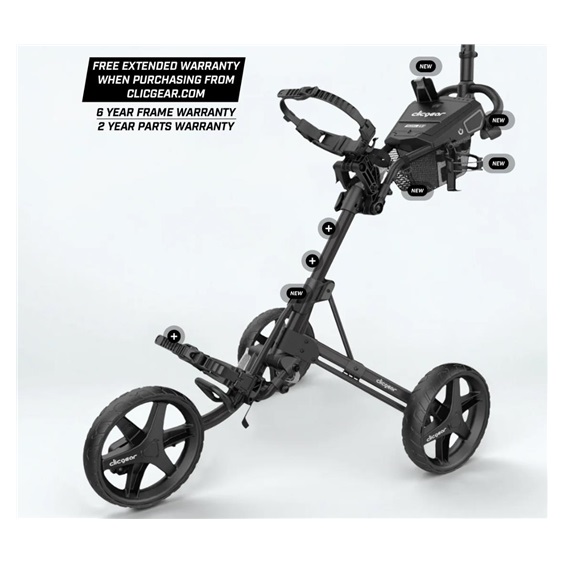 Clicgear Modell 4.5 Golf Trolley, schwarz