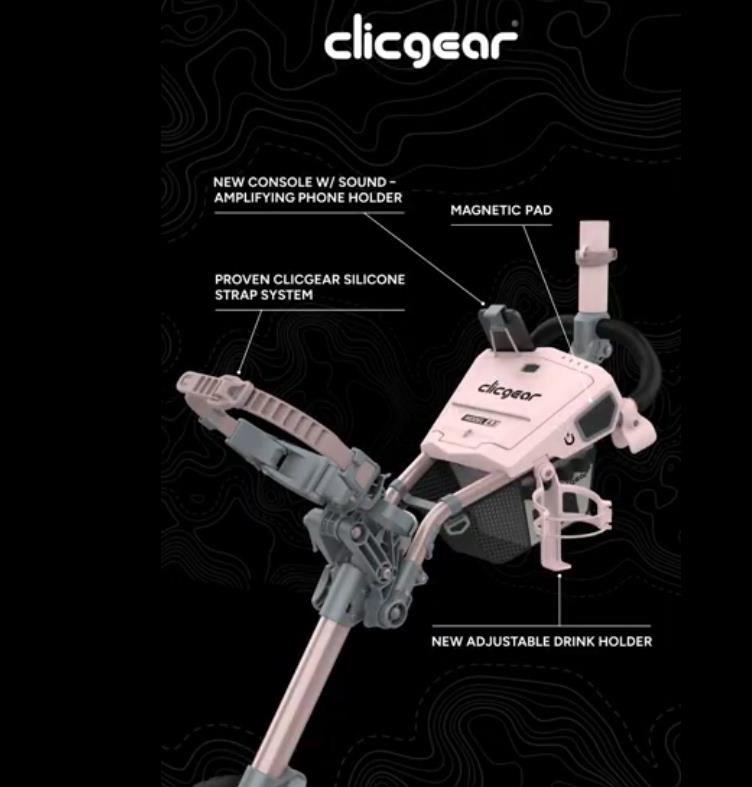 Clicgear Modell 4.5 Golf Trolley, rosa