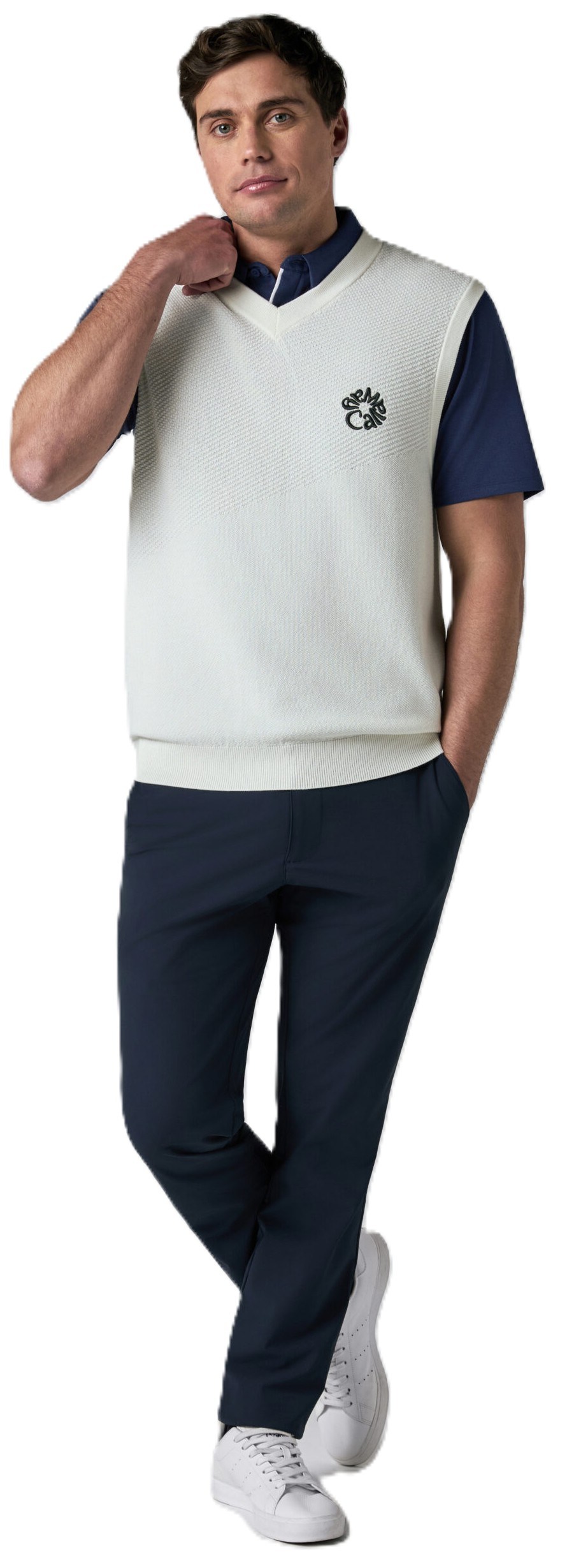 Callaway Mid Century Herren Weste, weiss