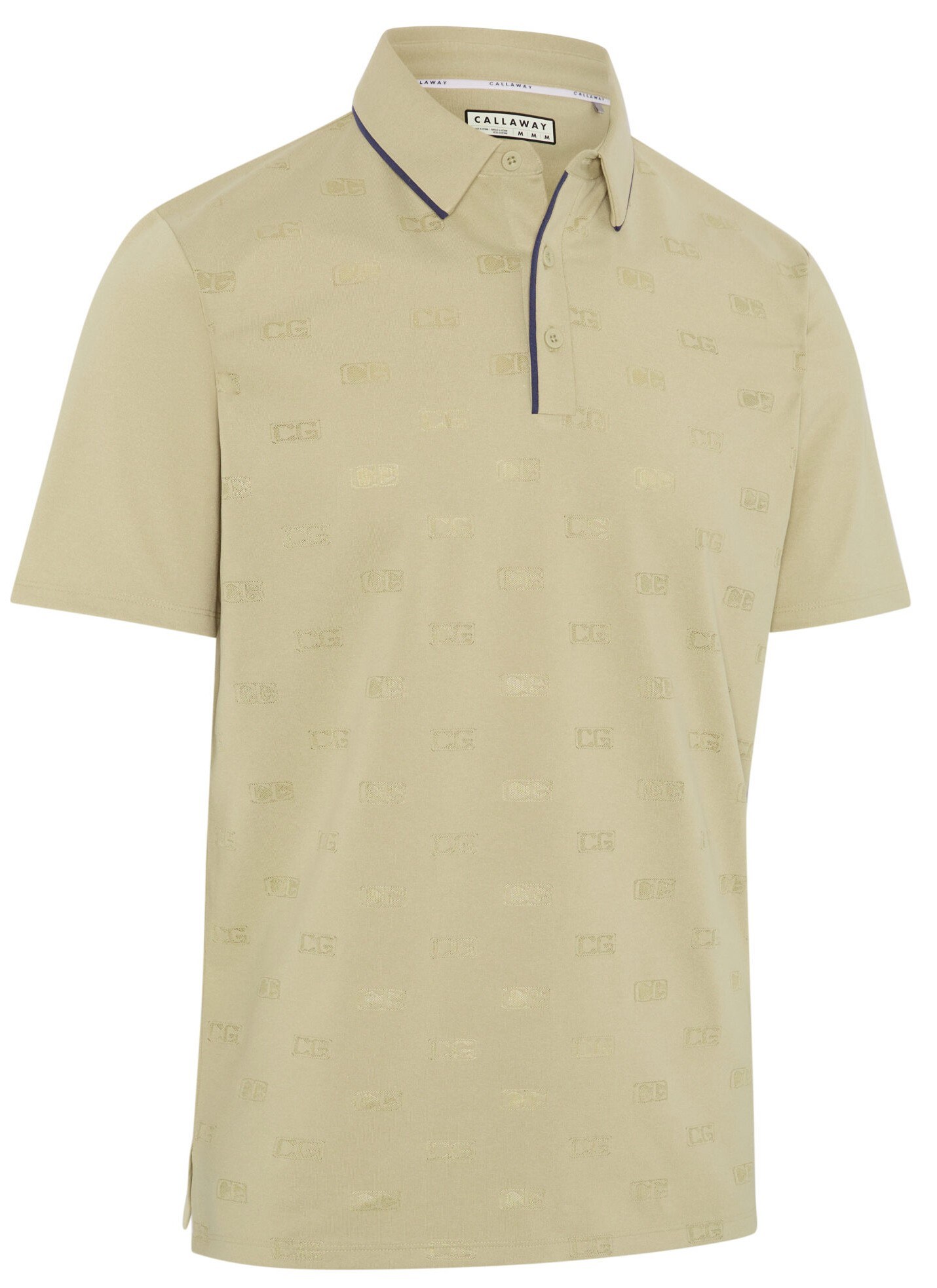 Callaway Mid Century Jacquard Poloshirt, fields of rye