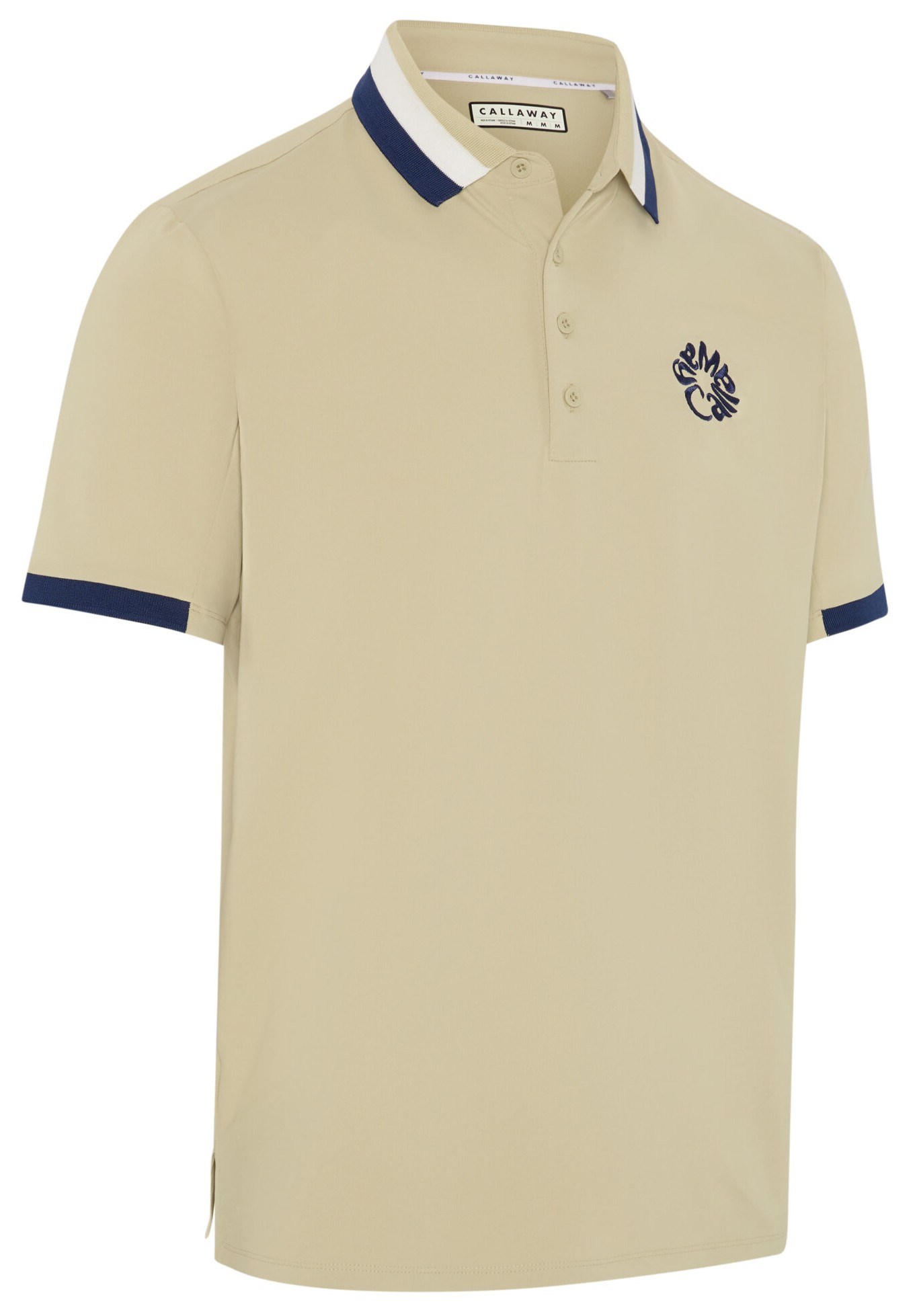 Callaway Mid Century Striped Rib Collar Herren Poloshirt, fields of rye