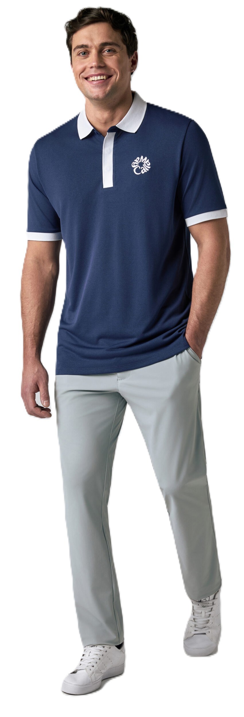 Callaway Modern Traveler Herren Poloshirt, medieval blue