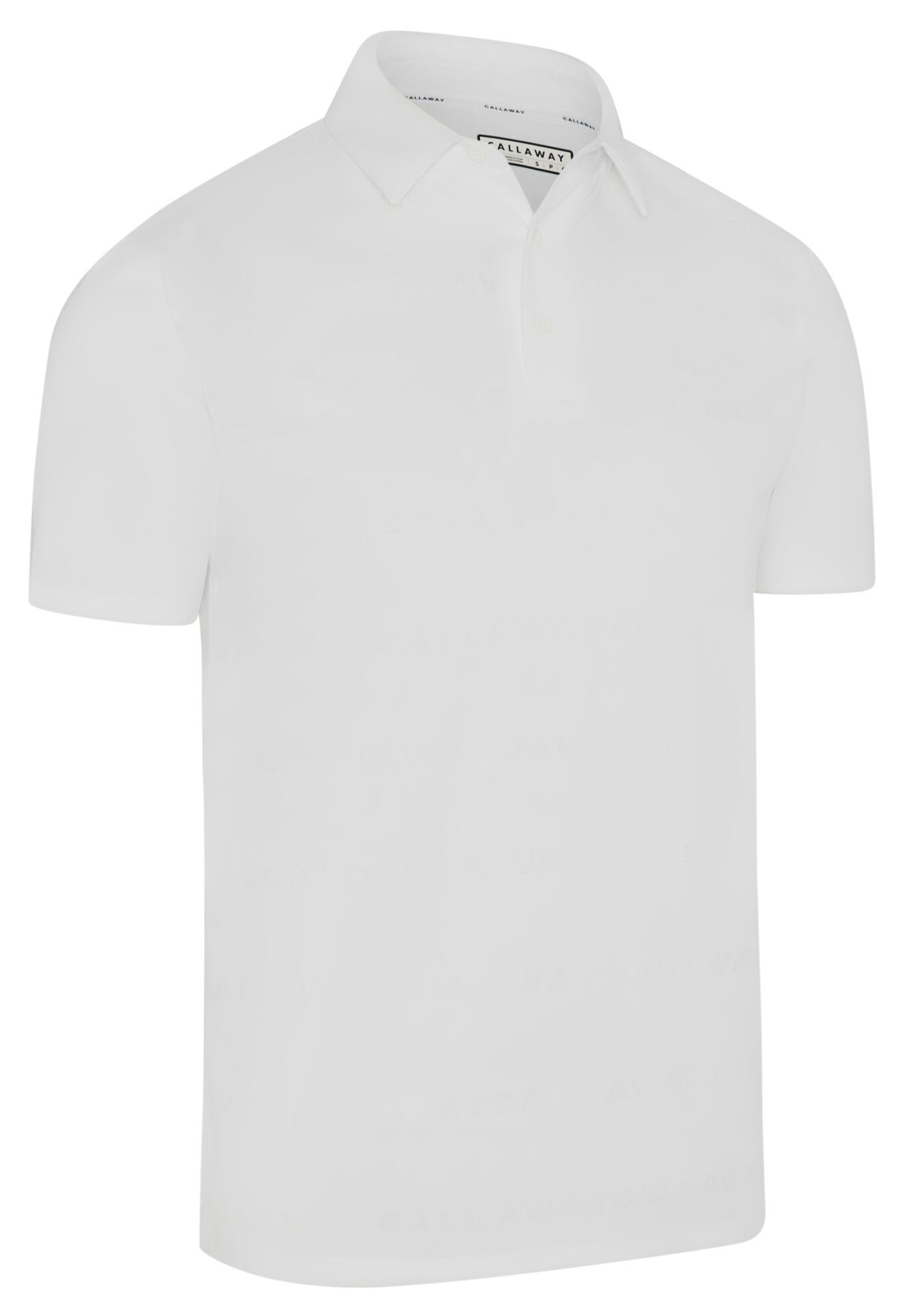 Callaway Mid Century Jacquard Poloshirt, weiss