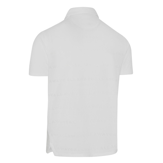 Callaway Mid Century Jacquard Poloshirt, weiss