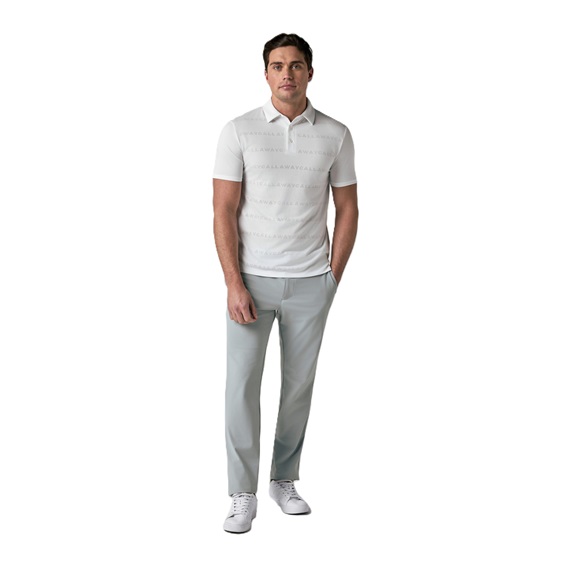 Callaway Mid Century Jacquard Poloshirt, weiss