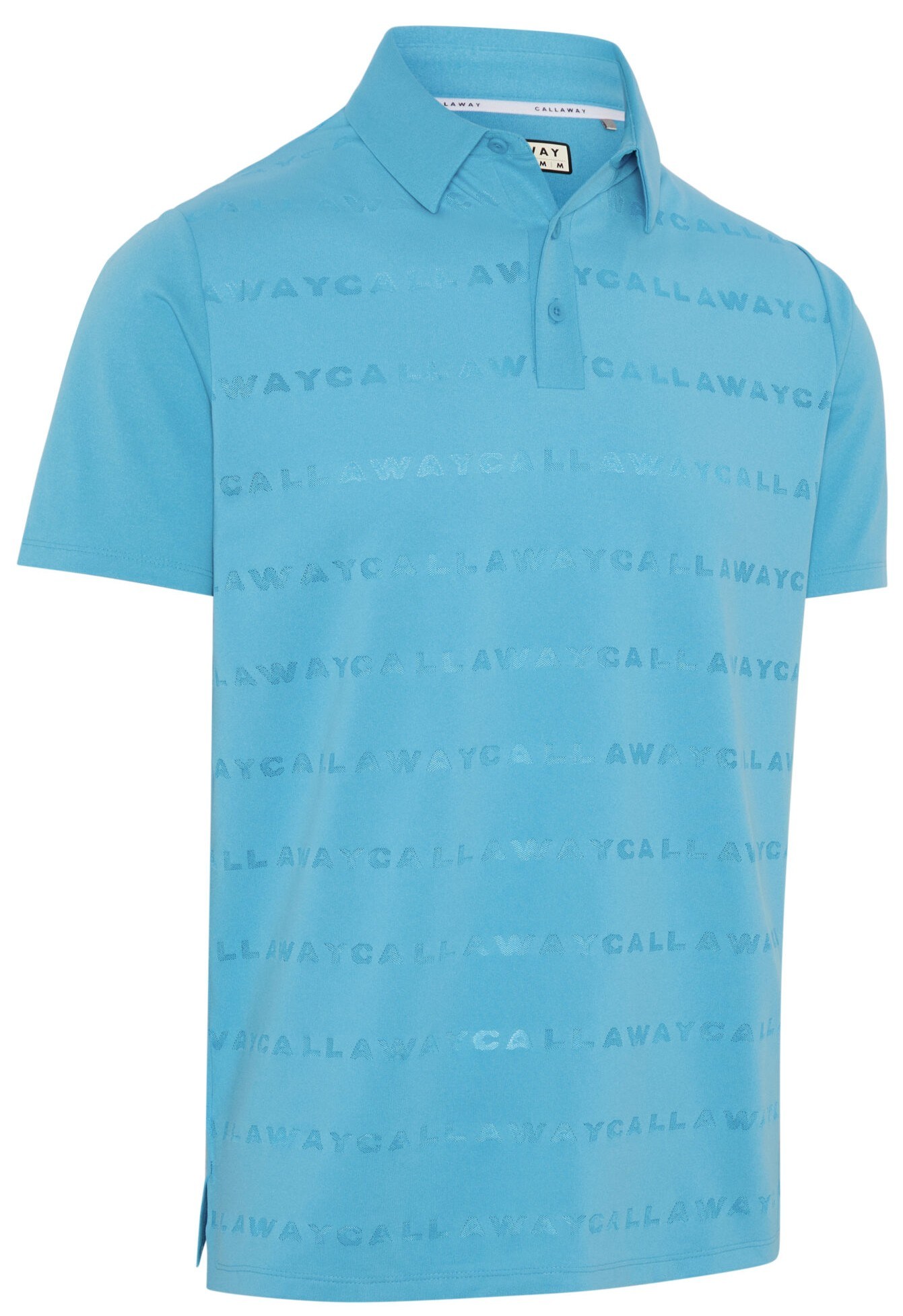 Callaway Mid Century Jacquard Poloshirt, blue blossom