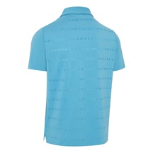Callaway Mid Century Jacquard Poloshirt, blue blossom