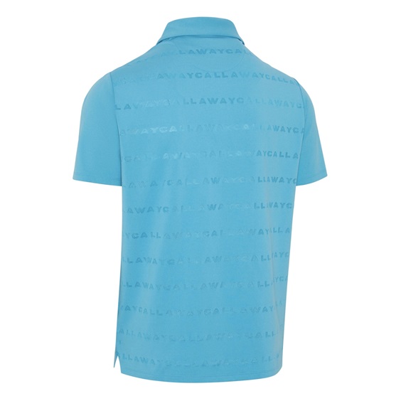 Callaway Mid Century Jacquard Poloshirt, blue blossom