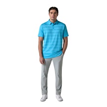 Callaway Mid Century Jacquard Poloshirt, blue blossom