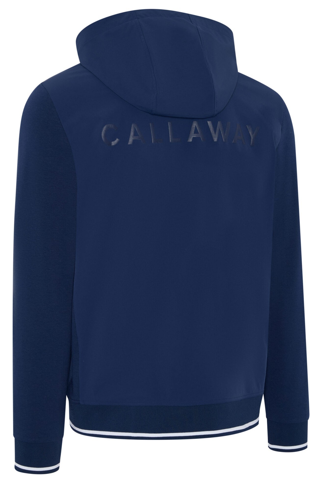 Callaway Mid Century Mixed Media Hooded 1/4 Zip Herren Sweatshirt, medieval blue