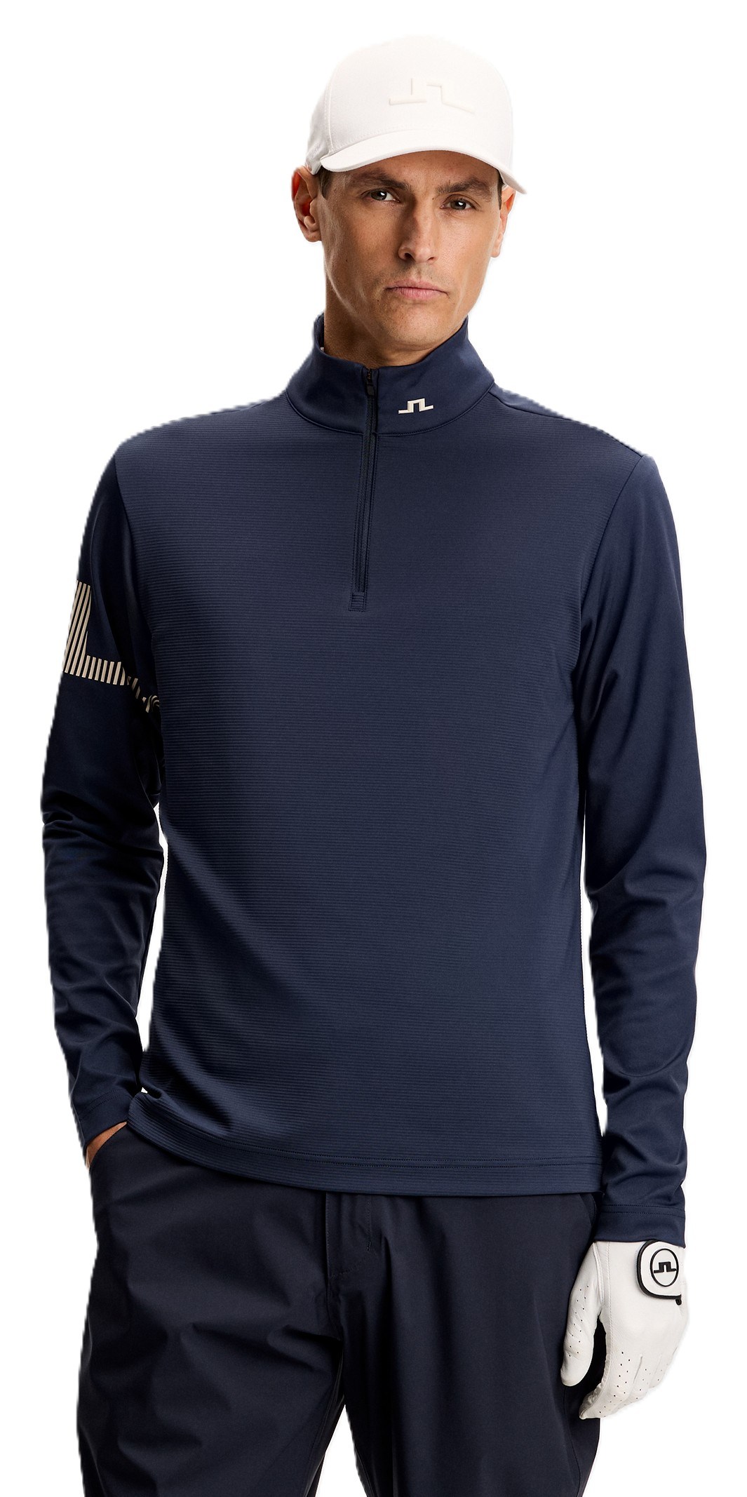 J.Lindeberg Heath Strike Mid Layer Herren Sweatshirt, JL Navy