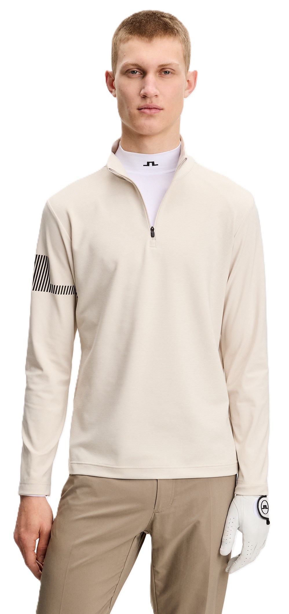 J.Lindeberg Heath Strike Mid Layer Herren Sweatshirt, moonbeam