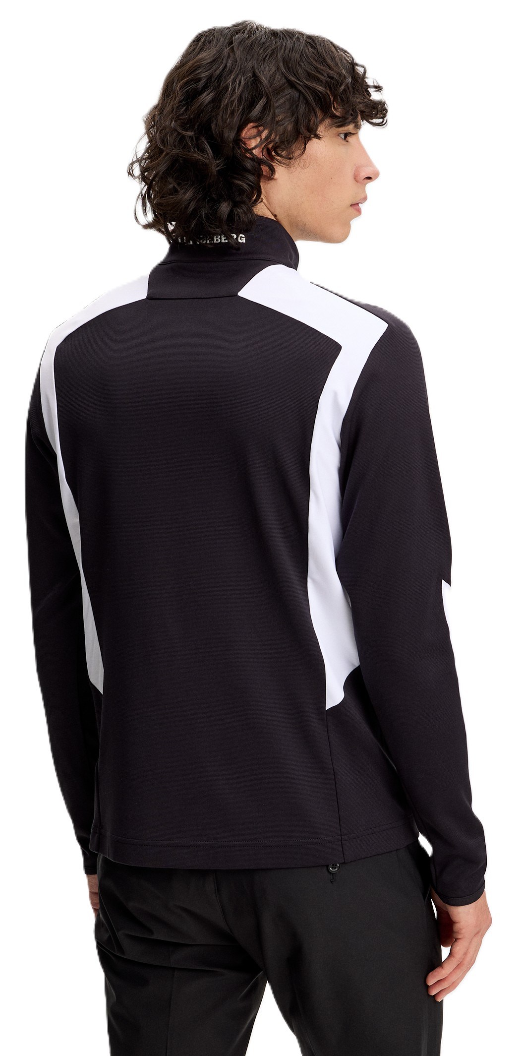 J.Lindeberg Lukas Quarter Zip Mid Layer Herren Sweatshirt, schwarz