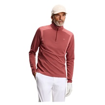 J.Lindeberg Lukas Quarter Zip Mid Layer Herren Sweatshirt, apple butter