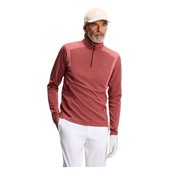 J.Lindeberg Lukas Quarter Zip Mid Layer Herren Sweatshirt, apple butter