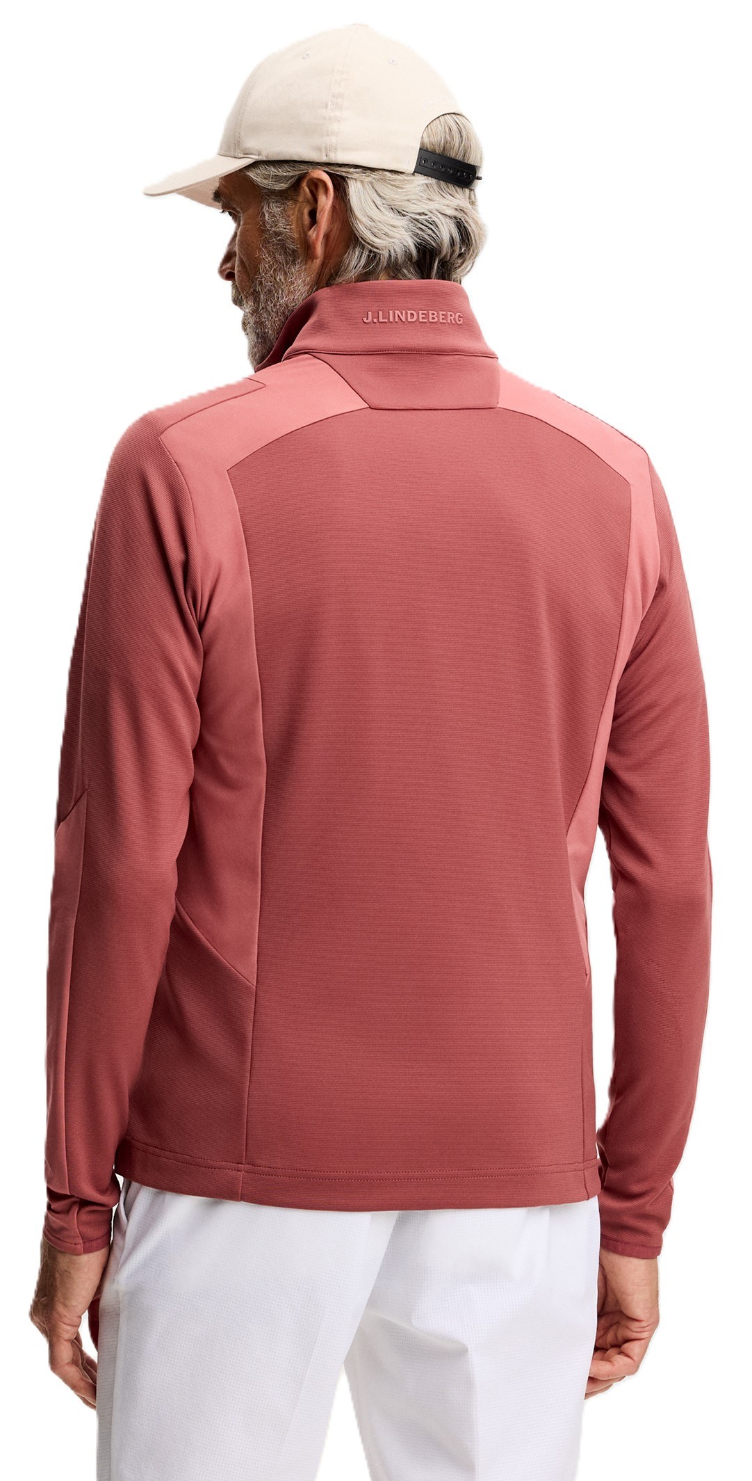 J.Lindeberg Lukas Quarter Zip Mid Layer Herren Sweatshirt, apple butter