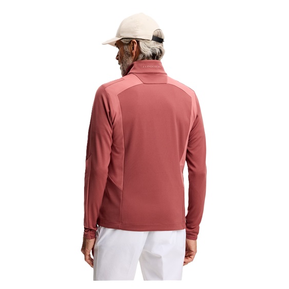 J.Lindeberg Lukas Quarter Zip Mid Layer Herren Sweatshirt, apple butter