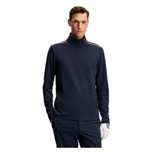 J.Lindeberg Leon Quarter Zip Mid Layer Herren Sweatshirt, JL Navy