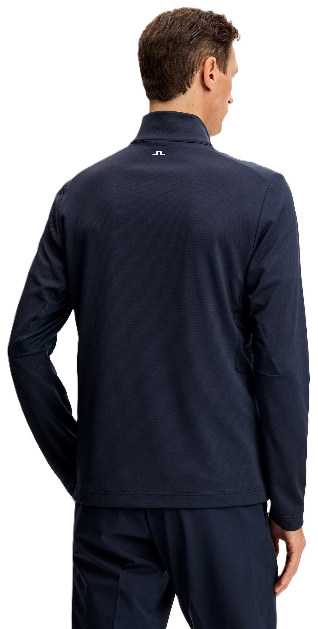 J.Lindeberg Leon Quarter Zip Mid Layer Herren Sweatshirt, JL Navy
