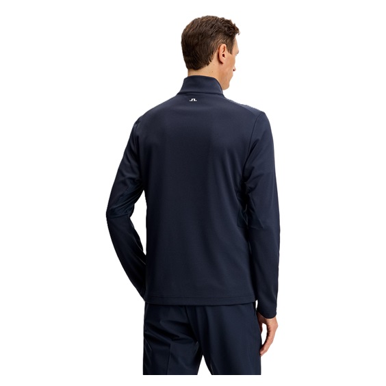 J.Lindeberg Leon Quarter Zip Mid Layer Herren Sweatshirt, JL Navy
