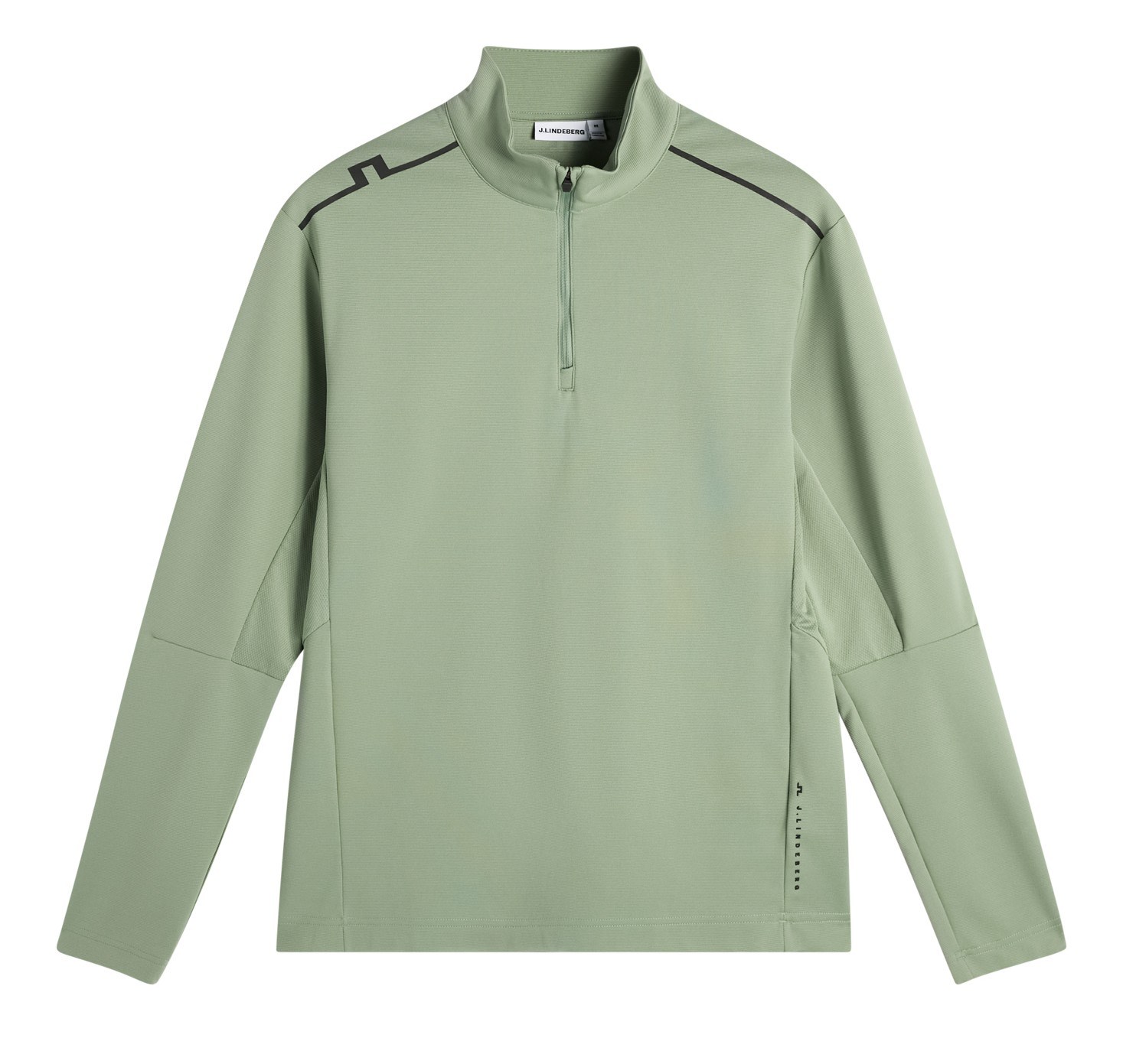 J.Lindeberg Leon Quarter Zip Mid Layer Herren Sweatshirt, hedge green
