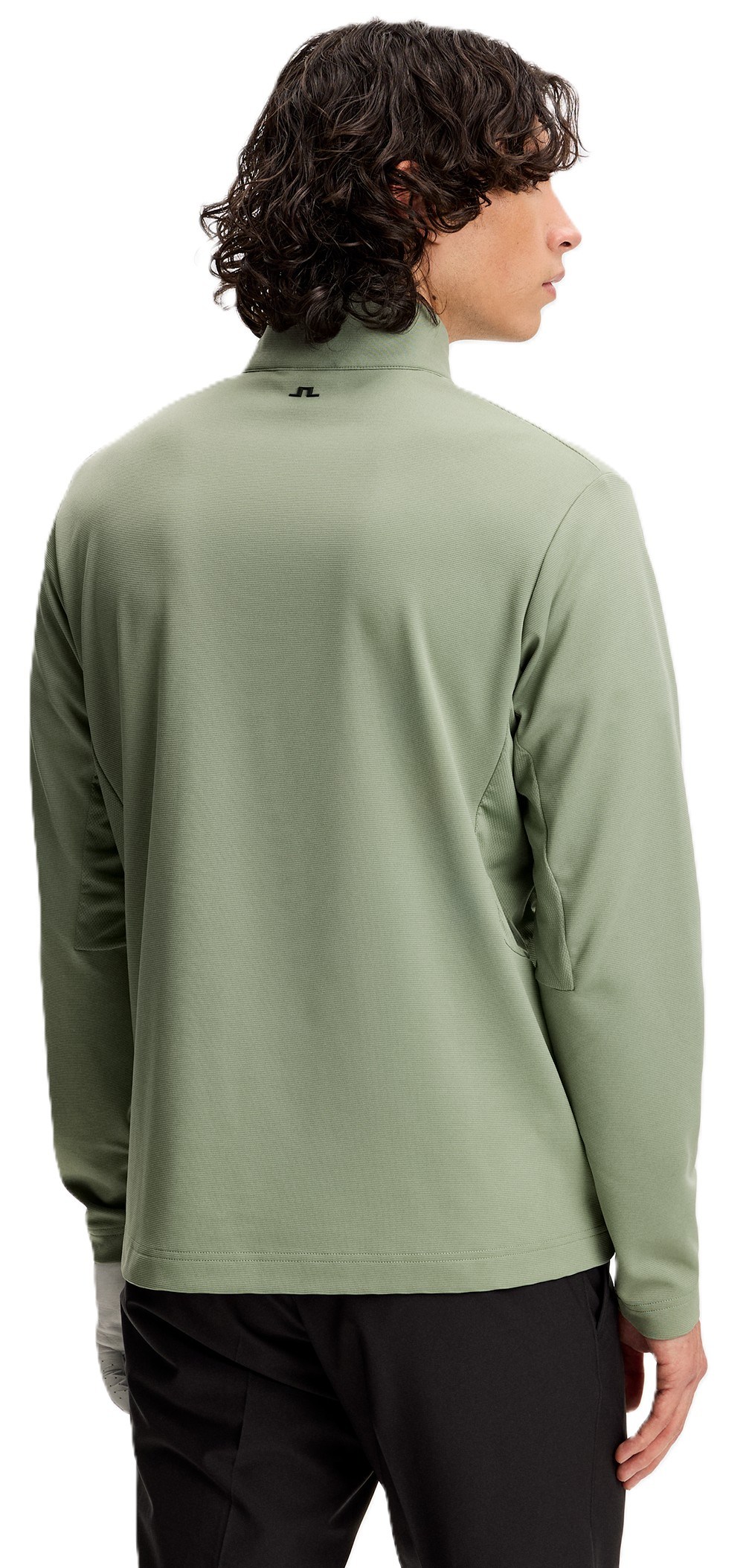 J.Lindeberg Leon Quarter Zip Mid Layer Herren Sweatshirt, hedge green