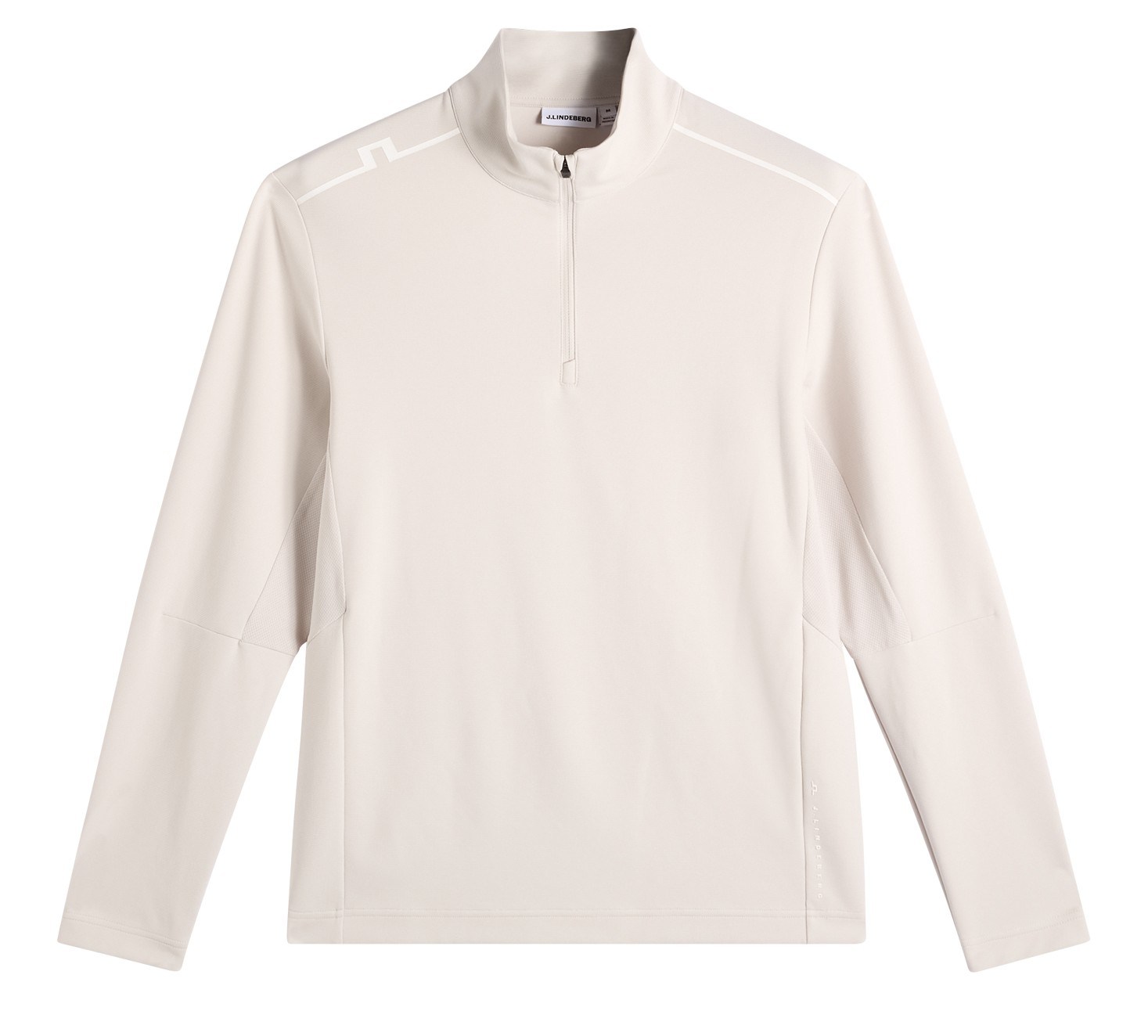 J.Lindeberg Leon Quarter Zip Mid Layer Herren Sweatshirt, moonbeam