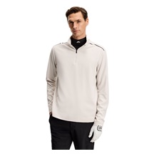 J.Lindeberg Leon Quarter Zip Mid Layer Herren Sweatshirt, moonbeam