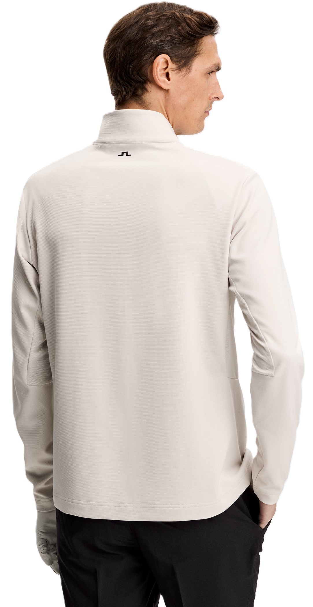 J.Lindeberg Leon Quarter Zip Mid Layer Herren Sweatshirt, moonbeam