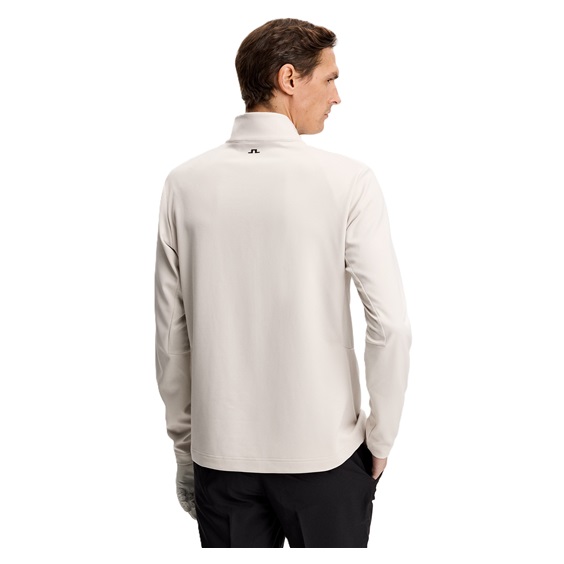 J.Lindeberg Leon Quarter Zip Mid Layer Herren Sweatshirt, moonbeam