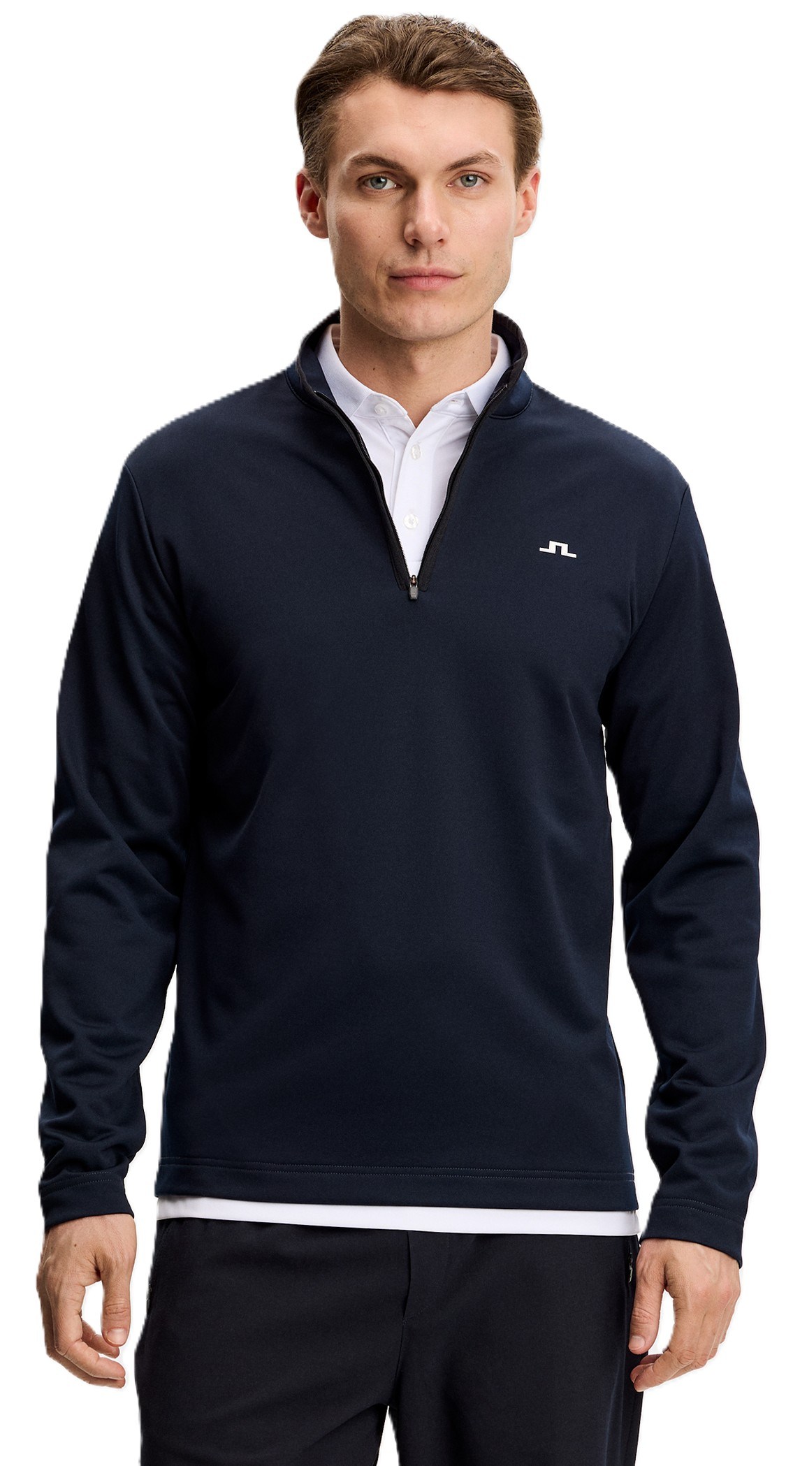 J.Lindeberg Clide Quarter Zip Mid Layer Herren Sweatshirt, JL Navy