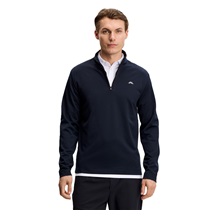 J.Lindeberg Clide Quarter Zip Mid Layer Herren Sweatshirt, JL Navy