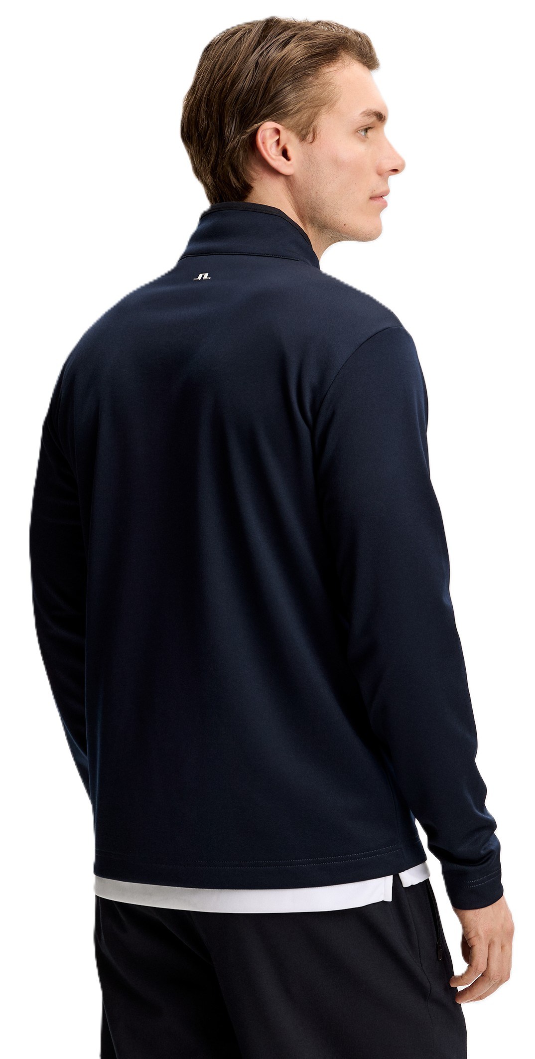 J.Lindeberg Clide Quarter Zip Mid Layer Herren Sweatshirt, JL Navy