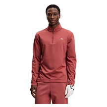 J.Lindeberg Clide Quarter Zip Mid Layer Herren Sweatshirt, apple butter