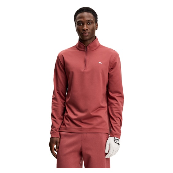 J.Lindeberg Clide Quarter Zip Mid Layer Herren Sweatshirt, apple butter