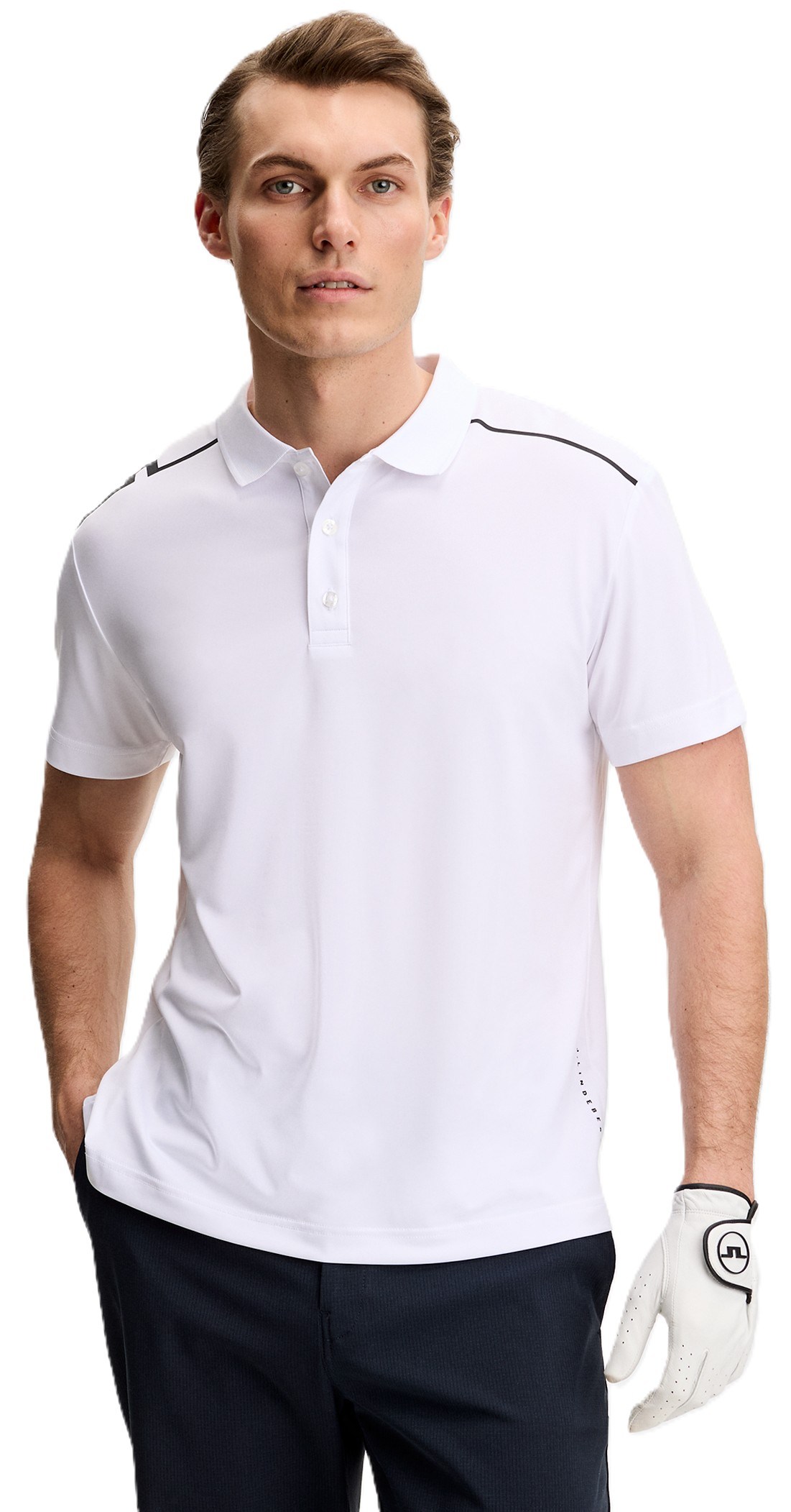 J.Lindeberg Lionel Herren Poloshirt, weiss