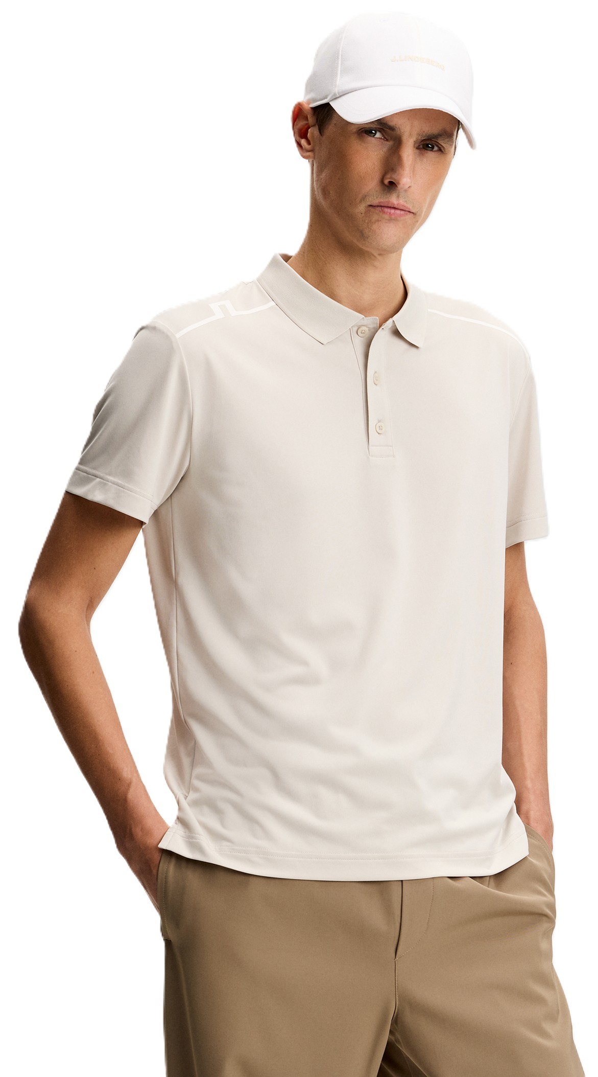J.Lindeberg Lionel Herren Poloshirt, moonbeam
