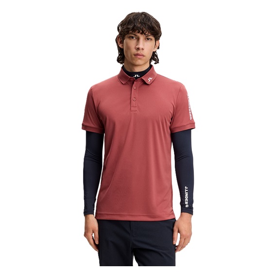 J.Lindeberg Tour Tech Slim Fit Herren Poloshirt, apple butter