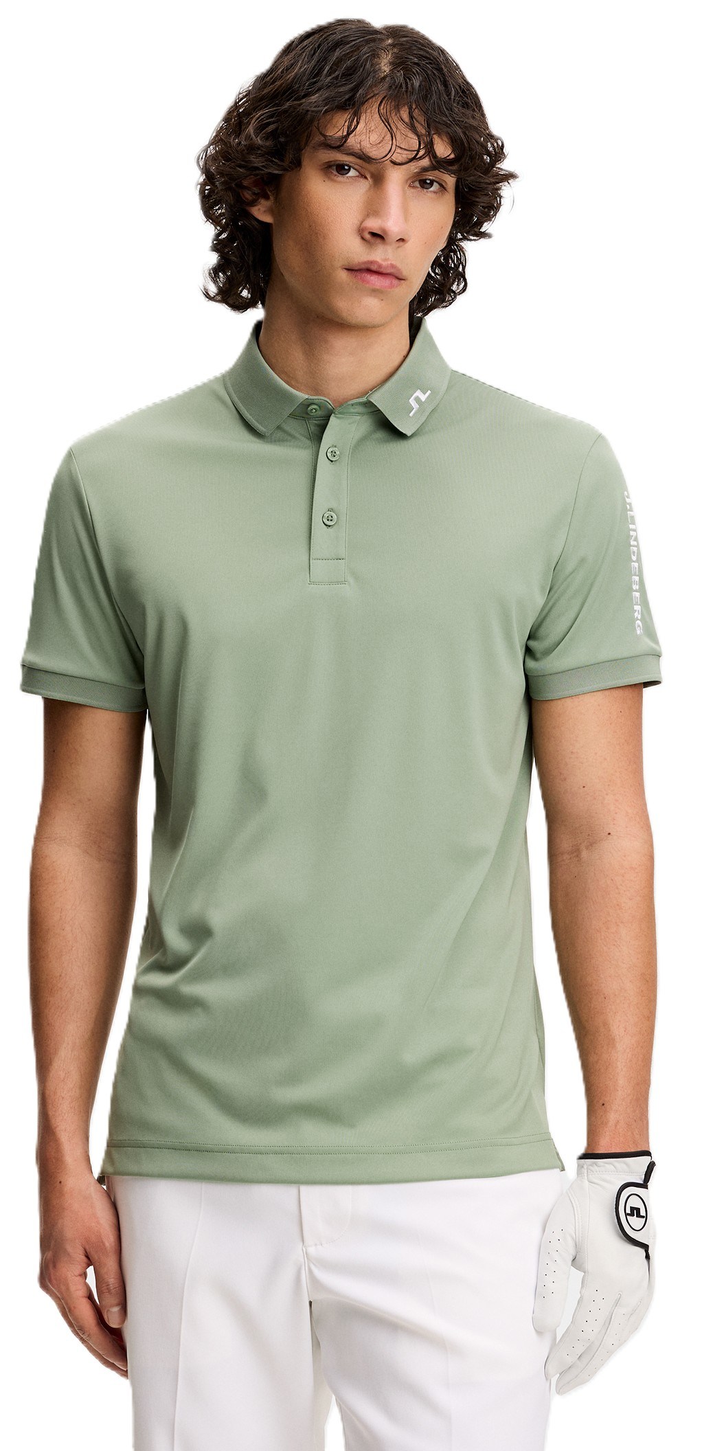 J.Lindeberg Tour Tech Slim Fit Herren Poloshirt, hedge green